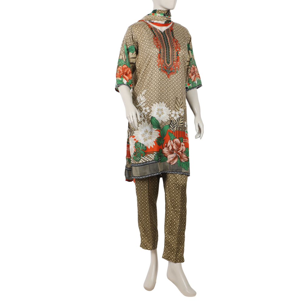 Women's Wash & Wear Unstitched 3pcs Suit - A17, Women, 3Pcs Shalwar Suit, Chase Value, Chase Value