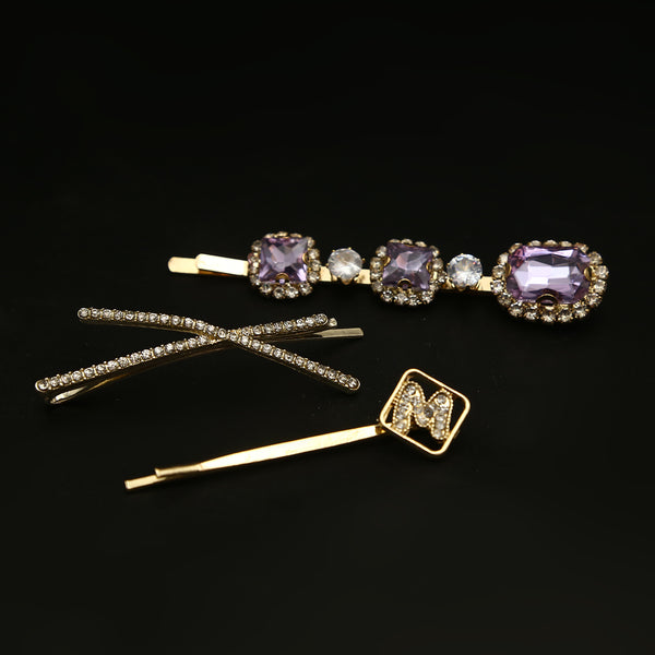 Hair Pin Card - Golden