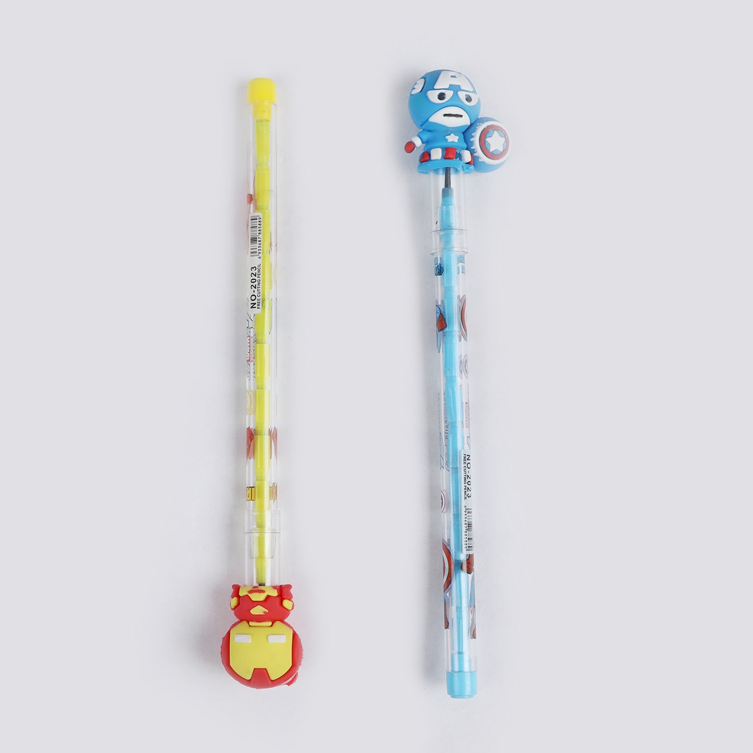 Bullet Pencil With Cartoon Character Eraser 2Pcs, Stationery Supplies, Chase Value, Chase Value