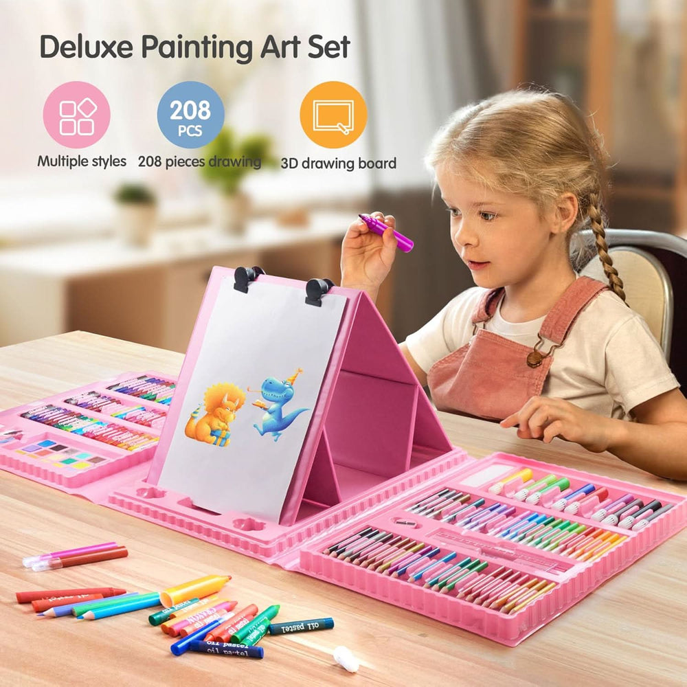 Deluxe Coloring Art Set for Kids 6-12 - 208PCS, Coloring Tools, Chase Value, Chase Value