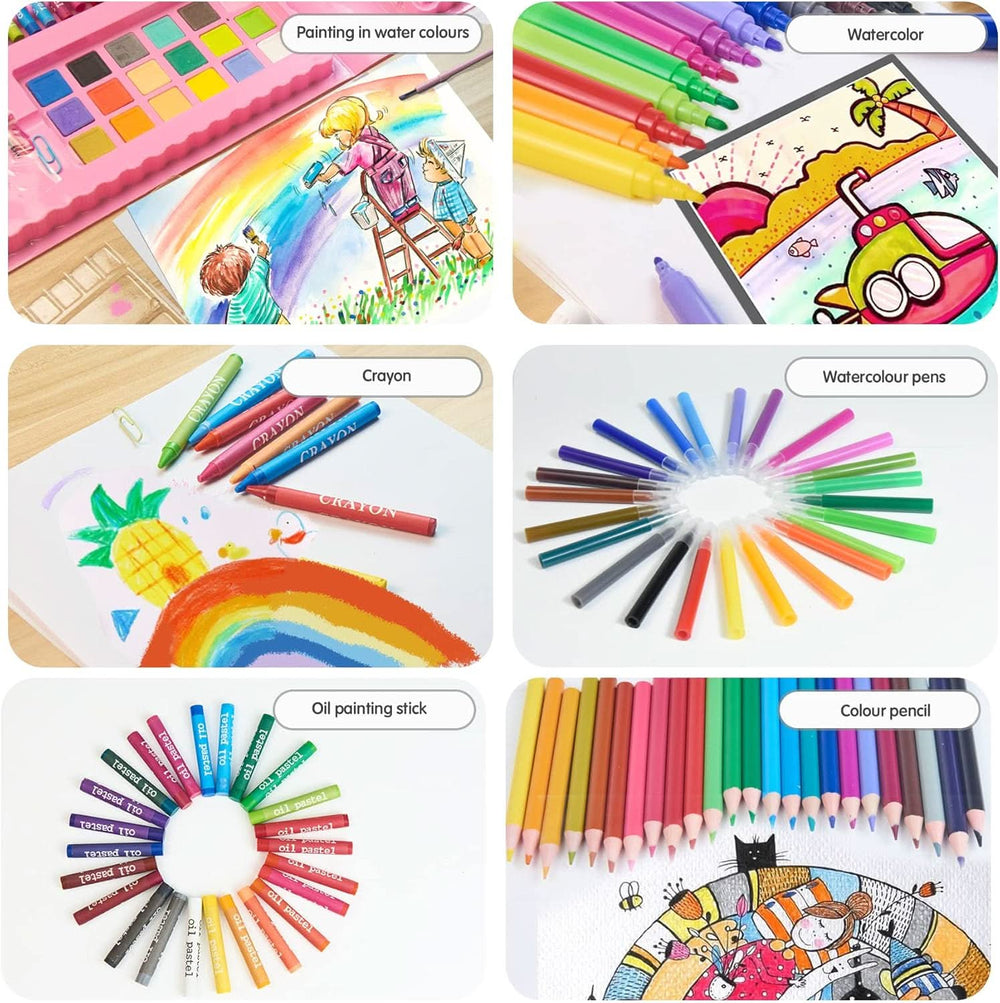 Deluxe Coloring Art Set for Kids 6-12 - 208PCS, Coloring Tools, Chase Value, Chase Value