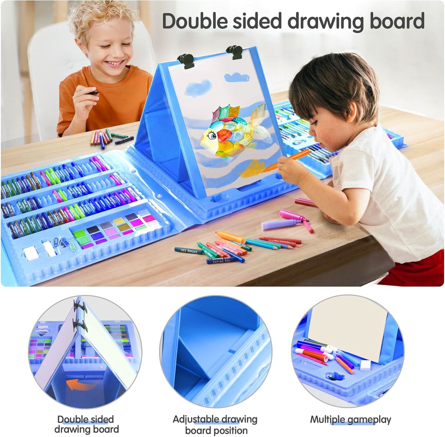 Deluxe Coloring Art Set for Kids 6-12 - 208PCS, Coloring Tools, Chase Value, Chase Value