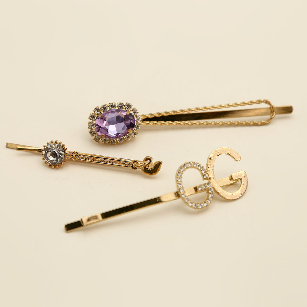 Hair Pin Card - Golden, Girls Hair Accessories, Chase Value, Chase Value