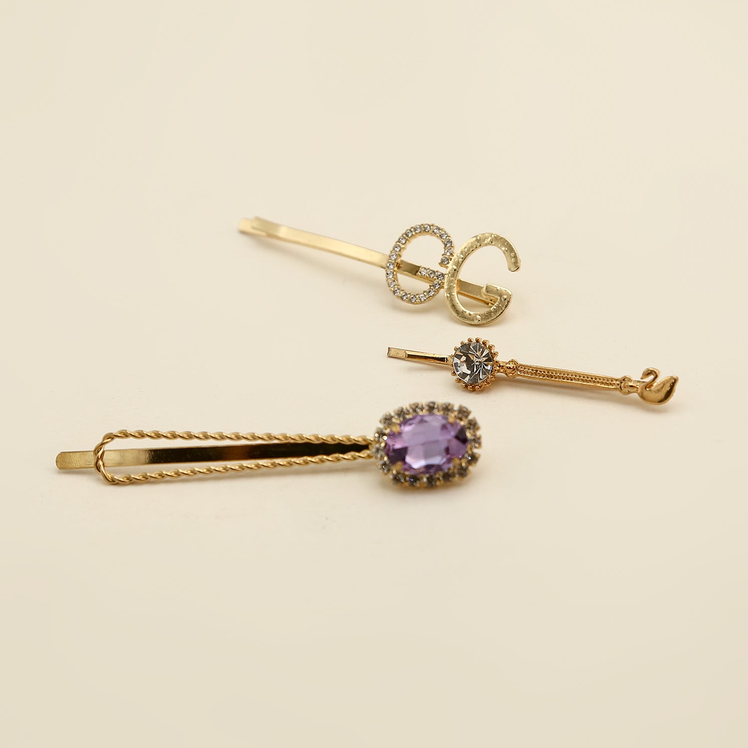 Hair Pin Card - Golden, Girls Hair Accessories, Chase Value, Chase Value