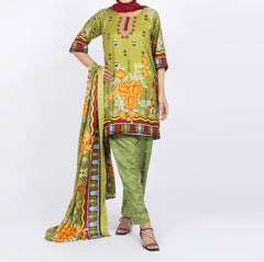 Shataj Febron Wash & Wear Unstitched Printed 3Pcs Suit - A2