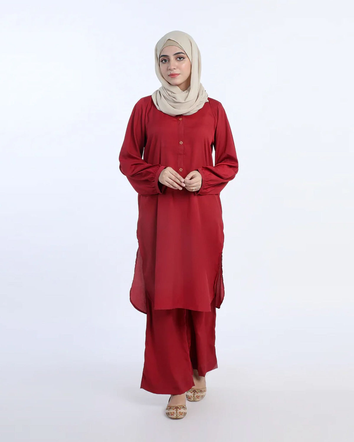 Valuable Women's Co-Ord Suit - Red, Women Co-Ord Set, Chase Value, Chase Value