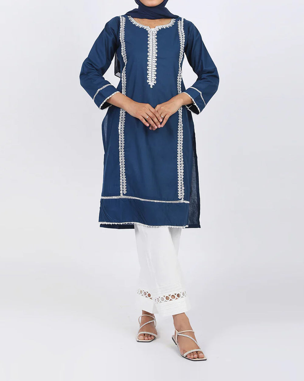 Women's Embroidered Kurti - Zinc, Women Ready Kurtis, Chase Value, Chase Value