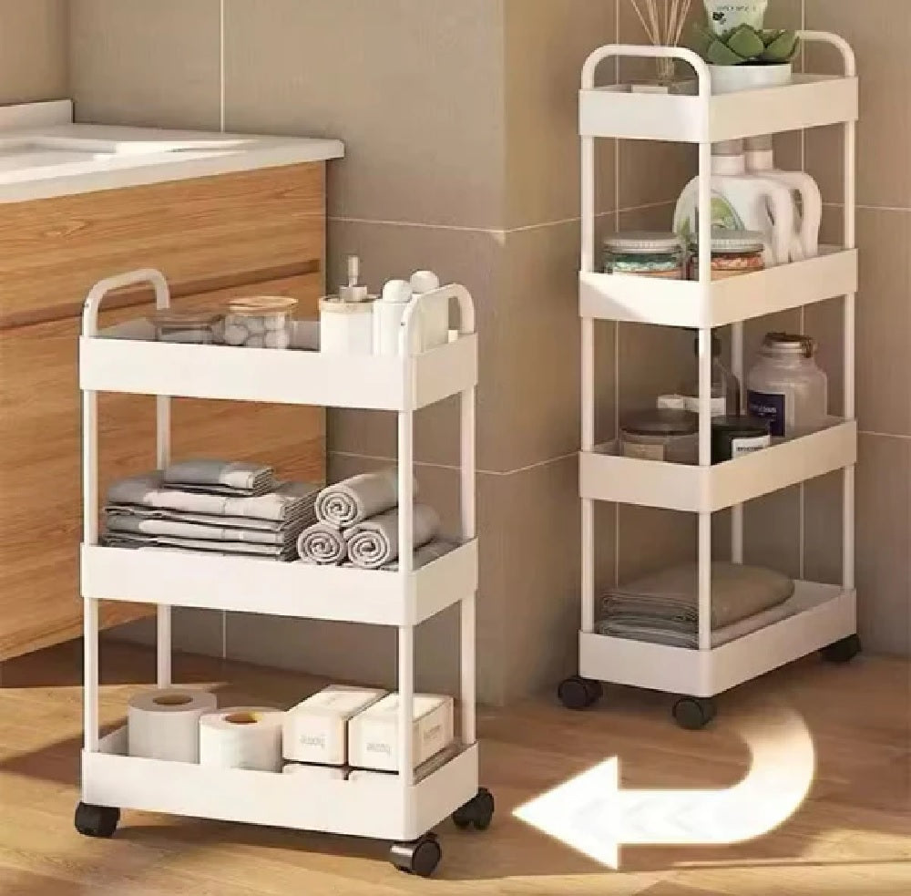 Multifunctional Storage Trolley Rack 3 Layer, Dish Rack, Chase Value, Chase Value