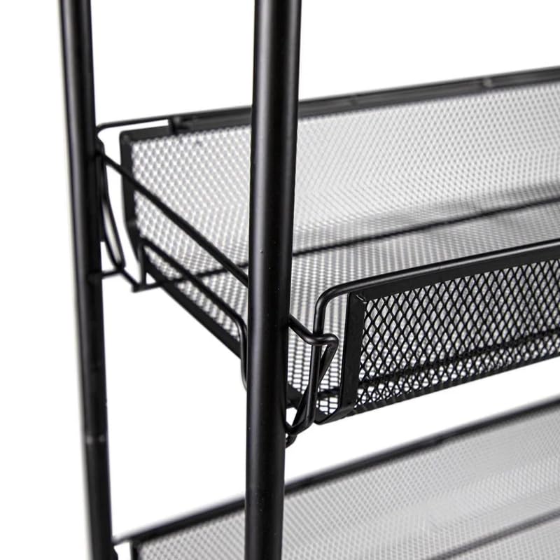 Trolly Metal Square 3 Layer - Black, Dish Rack, Chase Value, Chase Value