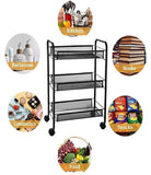 Trolly Metal Square 3 Layer - Black, Dish Rack, Chase Value, Chase Value