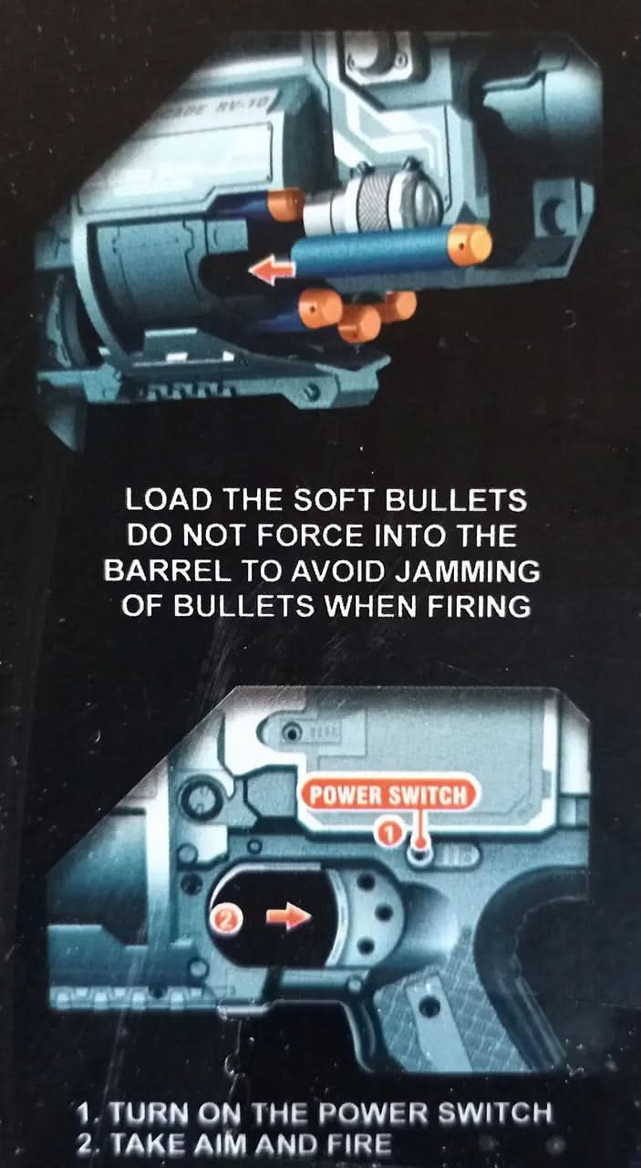 Battery-Operated Soft Bullet Gun, Weapon Toys, Chase Value, Chase Value