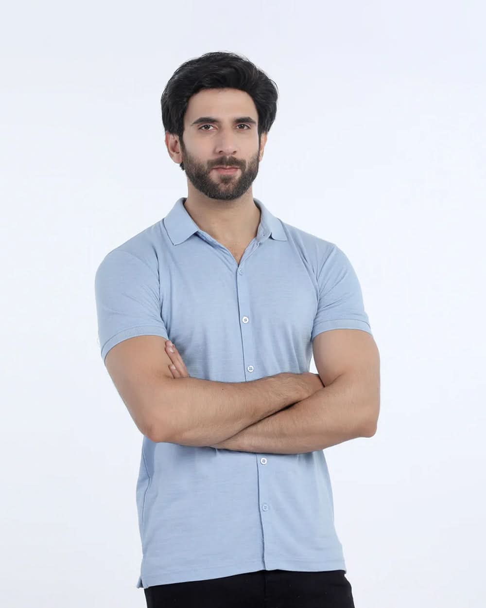 Eminent Men's Half Sleeves Polo Front Open Shirt, Men's Shirts, Eminent, Chase Value