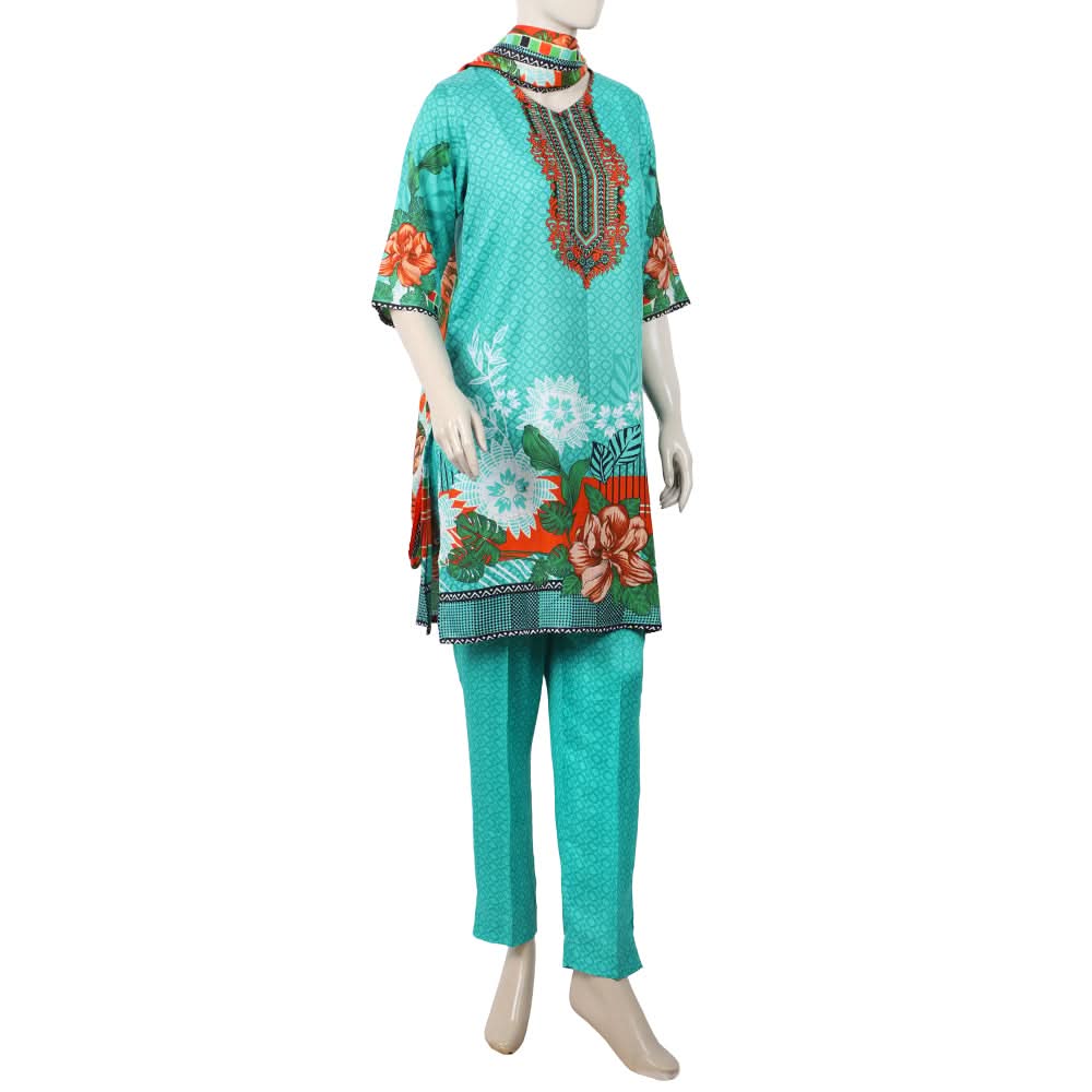 Women's Wash & Wear Unstitched 3pcs Suit - A19, Women, 3Pcs Shalwar Suit, Chase Value, Chase Value