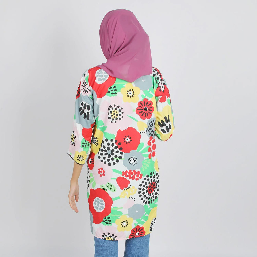 Women's Printed Kurti - Multi Color, Women Ready Kurtis, Chase Value, Chase Value