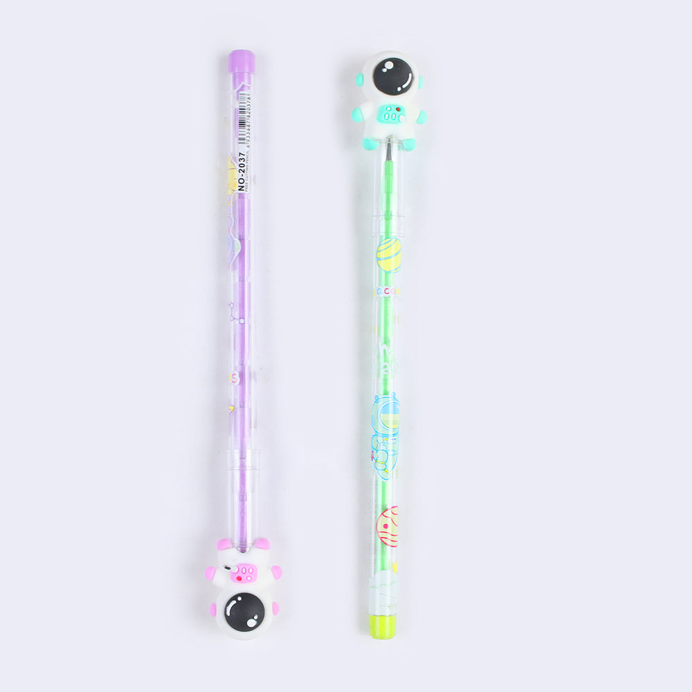 Bullet Pencil With Cartoon Character Eraser 2Pcs, Stationery Supplies, Chase Value, Chase Value