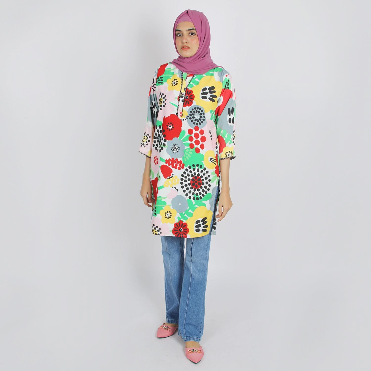Women's Printed Kurti - Multi Color, Women Ready Kurtis, Chase Value, Chase Value