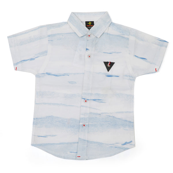 Boys Half Sleeves Casual Shirts - Multi Color