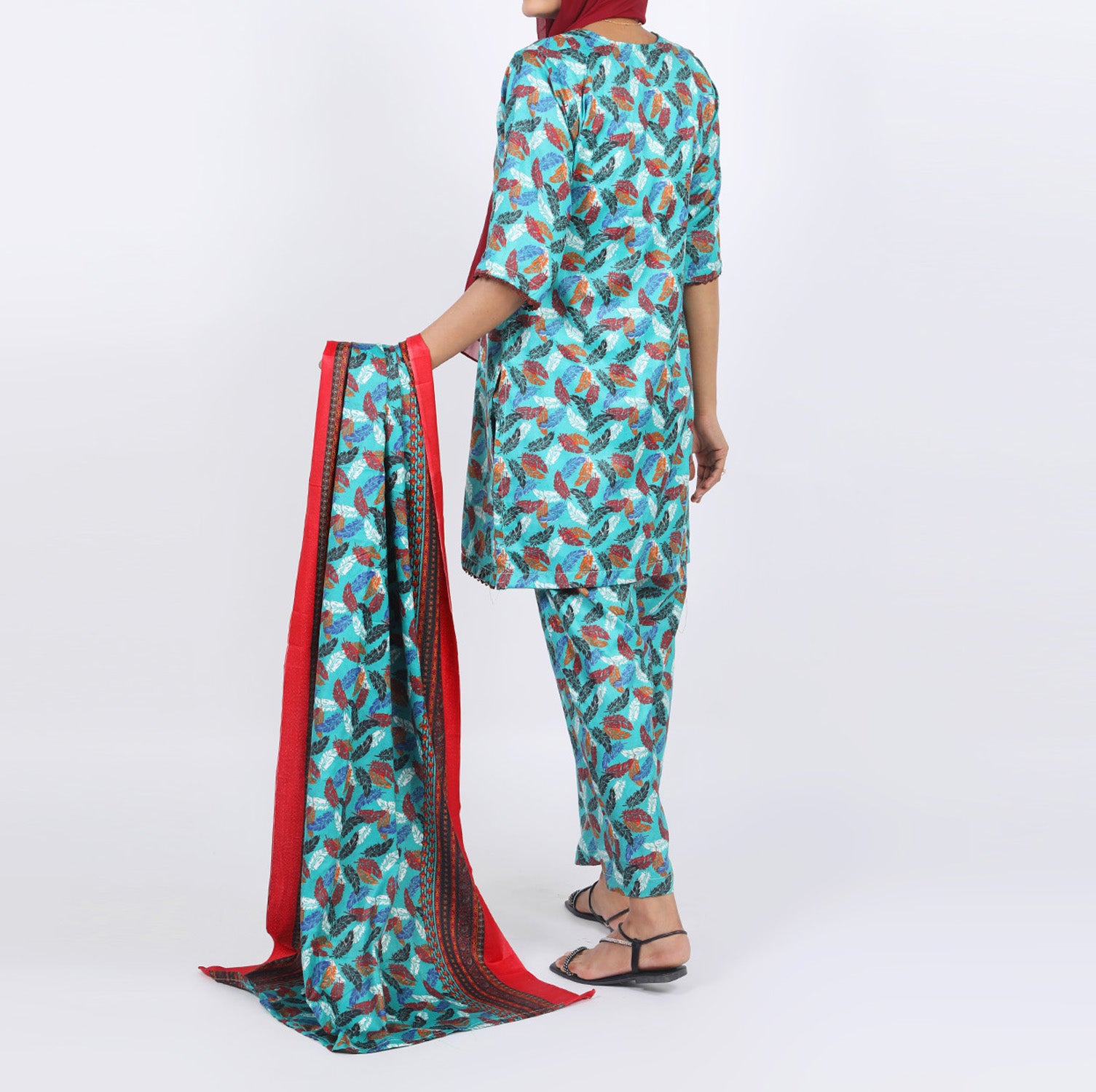 Shataj Febron Wash & Wear Unstitched Printed 3Pcs Suit - A1, Women, 3Pcs Shalwar Suit, Shataj, Chase Value