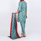 Shataj Febron Wash & Wear Unstitched Printed 3Pcs Suit - A1, Women, 3Pcs Shalwar Suit, Shataj, Chase Value