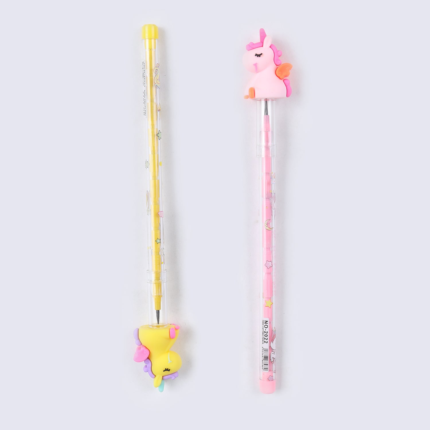 Bullet Pencil With Cartoon Character Eraser 2Pcs, Stationery Supplies, Chase Value, Chase Value