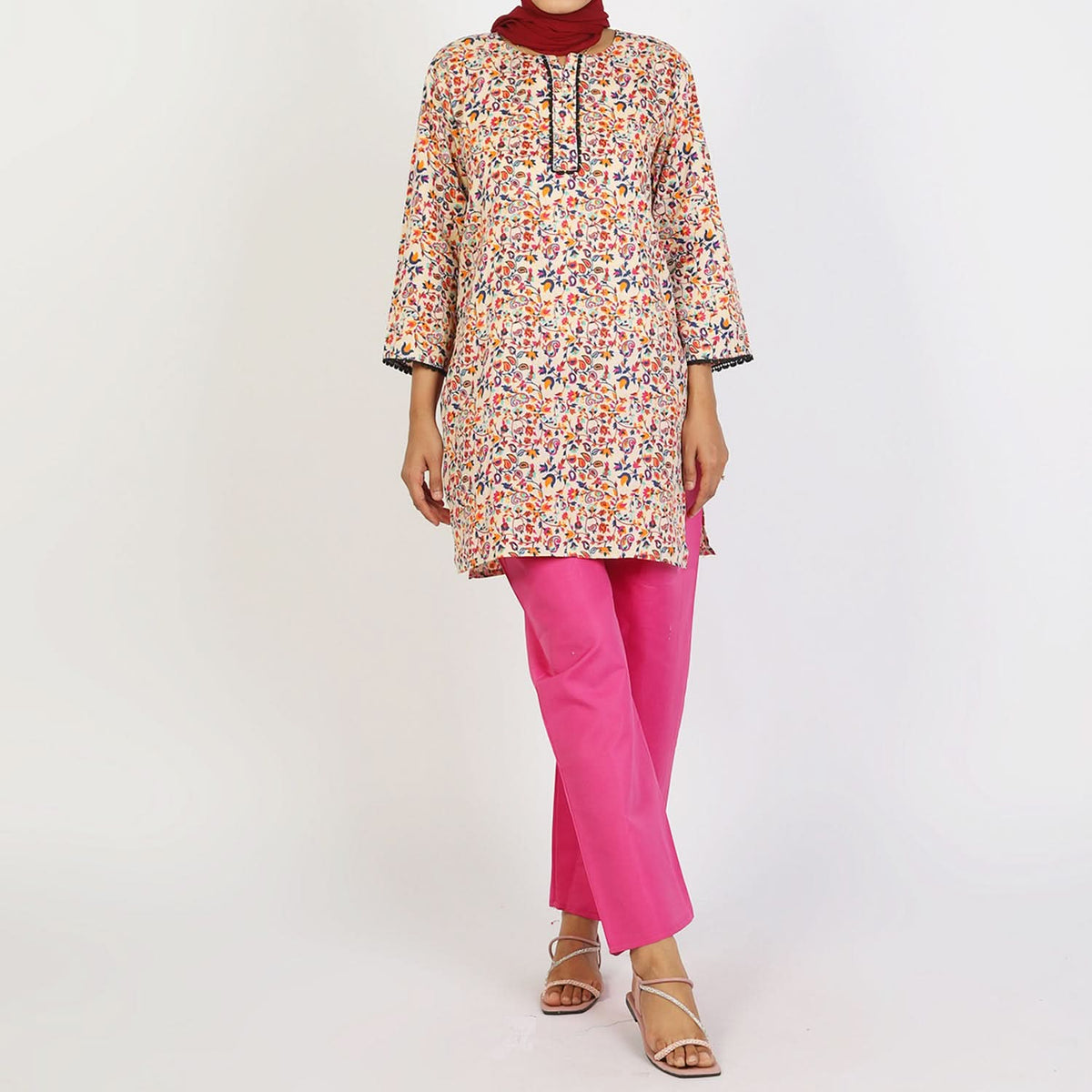 Women's Printed  2Pcs  Suit - Multi Color, Women Shalwar Suits, Chase Value, Chase Value