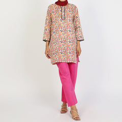 Women's Printed  2Pcs  Suit - Multi Color