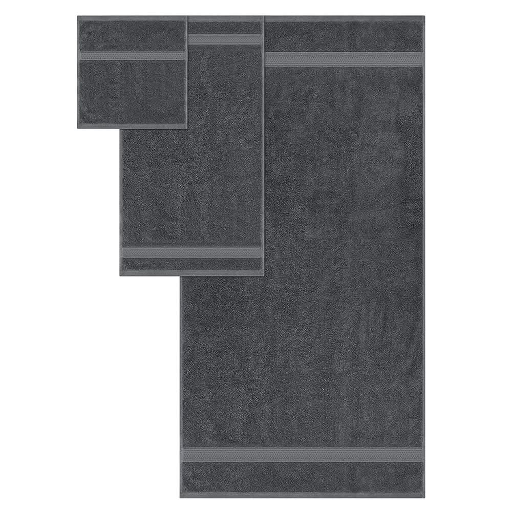 Towel Set 8pcs - Grey, Kitchen Towel, Chase Value, Chase Value