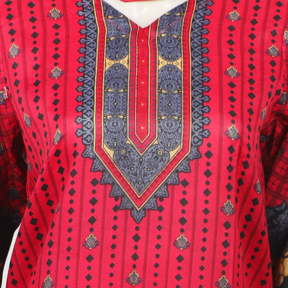 Women's Wash & Wear Un-Stitched 3pcs Suit - A21, Women, 3Pcs Shalwar Suit, Chase Value, Chase Value