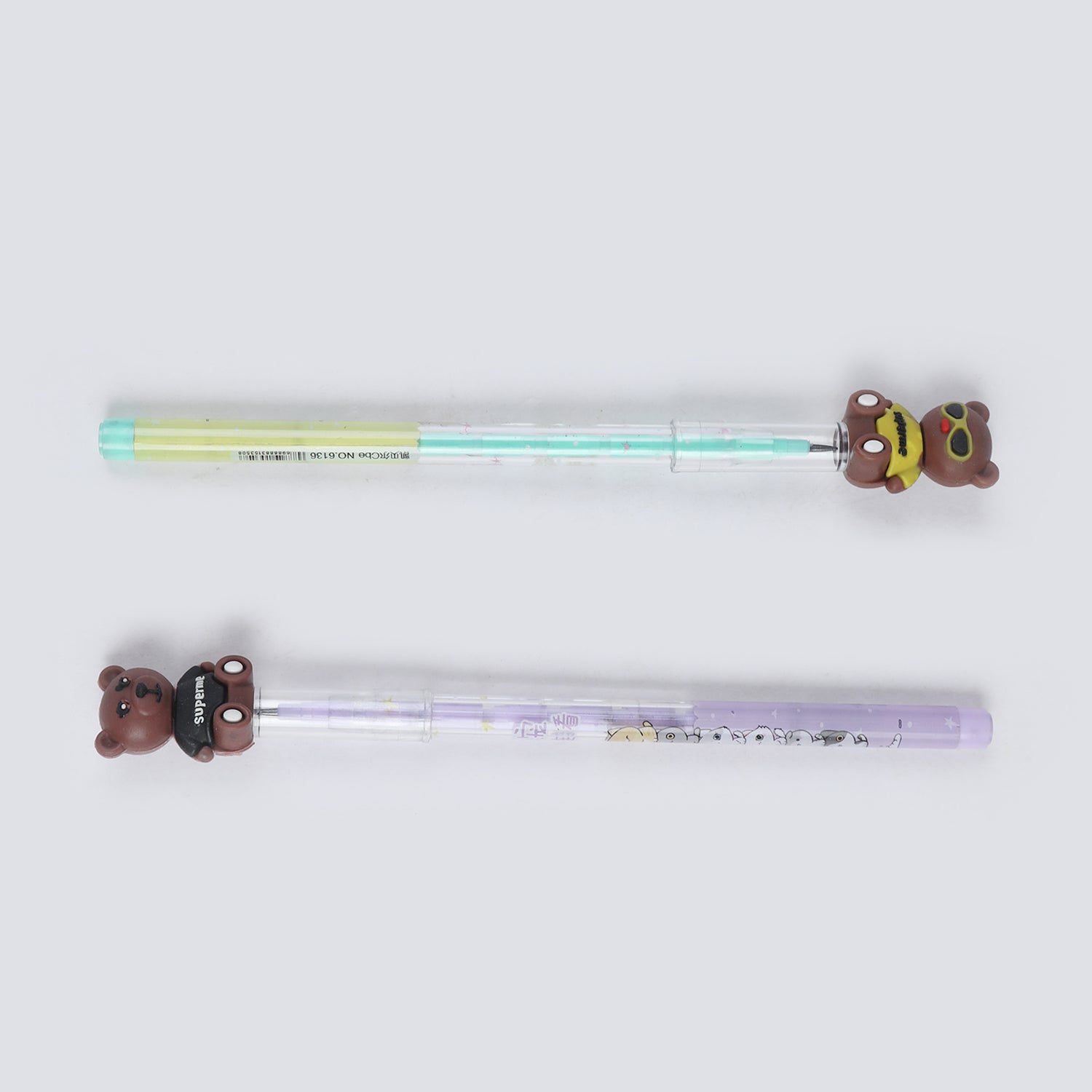 Bullet Pencil With Cartoon Character Eraser 2Pcs, Stationery Supplies, Chase Value, Chase Value