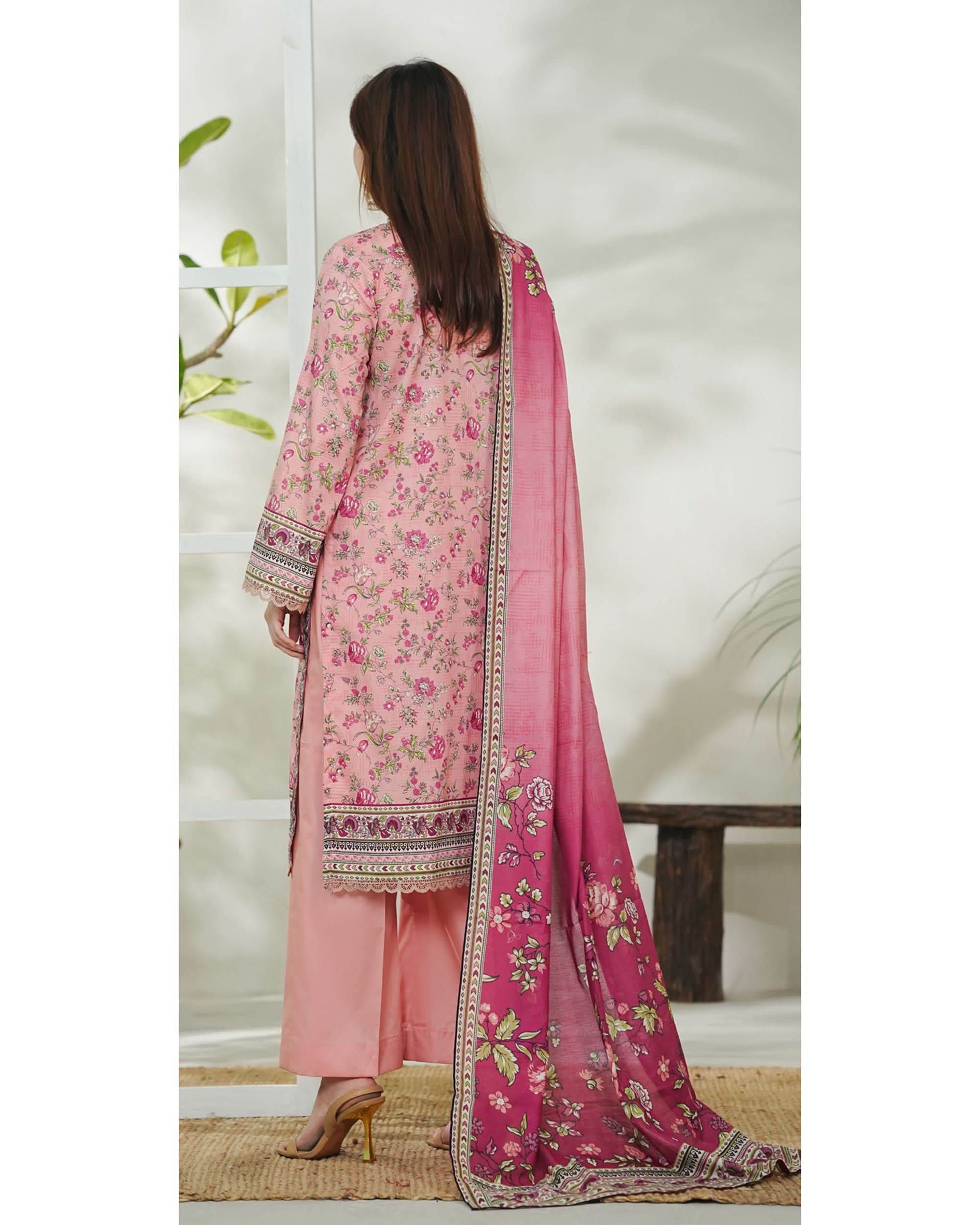DAMAN By Vs Textile Exclusive Lawn Printed 3-PCS Unstiched Suit - 736, Women, 3Pcs Shalwar Suit, Chase Value, Chase Value