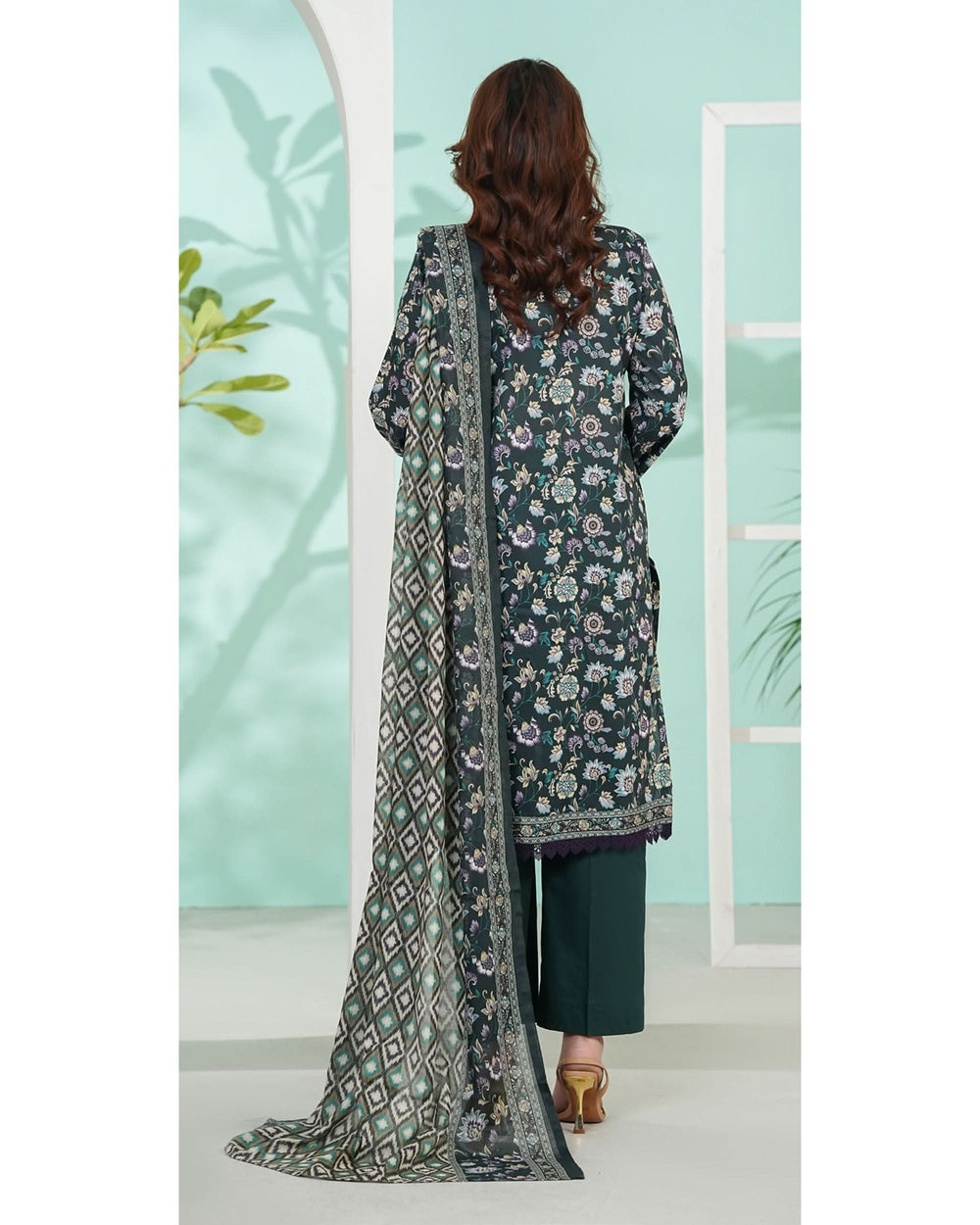 DAMAN By Vs Textile Exclusive Lawn Printed 3-PCS Unstitched Suit - 803, Women, 3Pcs Shalwar Suit, Chase Value, Chase Value