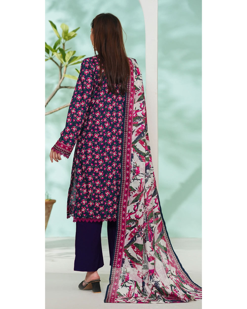 DAMAN By Vs Textile Exclusive Lawn Printed 3-PCS Unstiched Suit - 805, Women, 3Pcs Shalwar Suit, Chase Value, Chase Value
