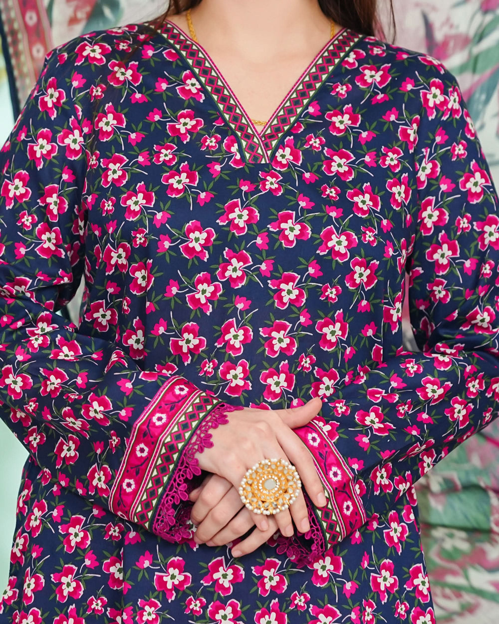 DAMAN By Vs Textile Exclusive Lawn Printed 3-PCS Unstiched Suit - 805, Women, 3Pcs Shalwar Suit, Chase Value, Chase Value