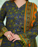 DAMAN By Vs Textile Exclusive Lawn Printed 3-PCS Unstiched Suit - 812, Women, 3Pcs Shalwar Suit, Chase Value, Chase Value