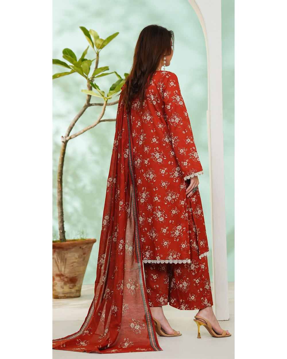 DAMAN By Vs Textile Exclusive Lawn Printed 3-PCS Unstiched Suit - 814, Women, 3Pcs Shalwar Suit, Chase Value, Chase Value