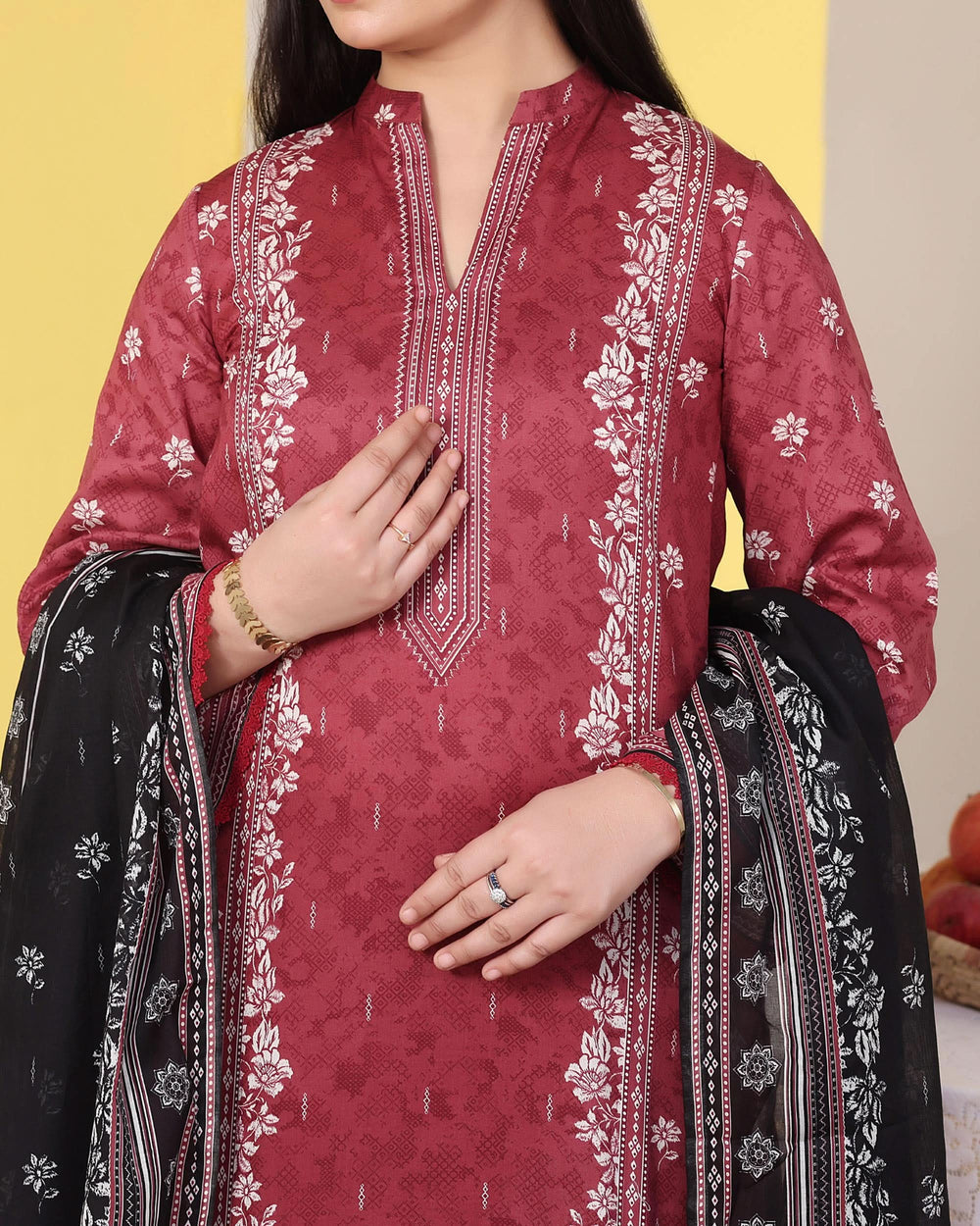DAMAN Exclusive Lawn Printed 3-Piece Suit By VS Textile V-4, Women, 3Pcs Shalwar Suit, Chase Value, Chase Value