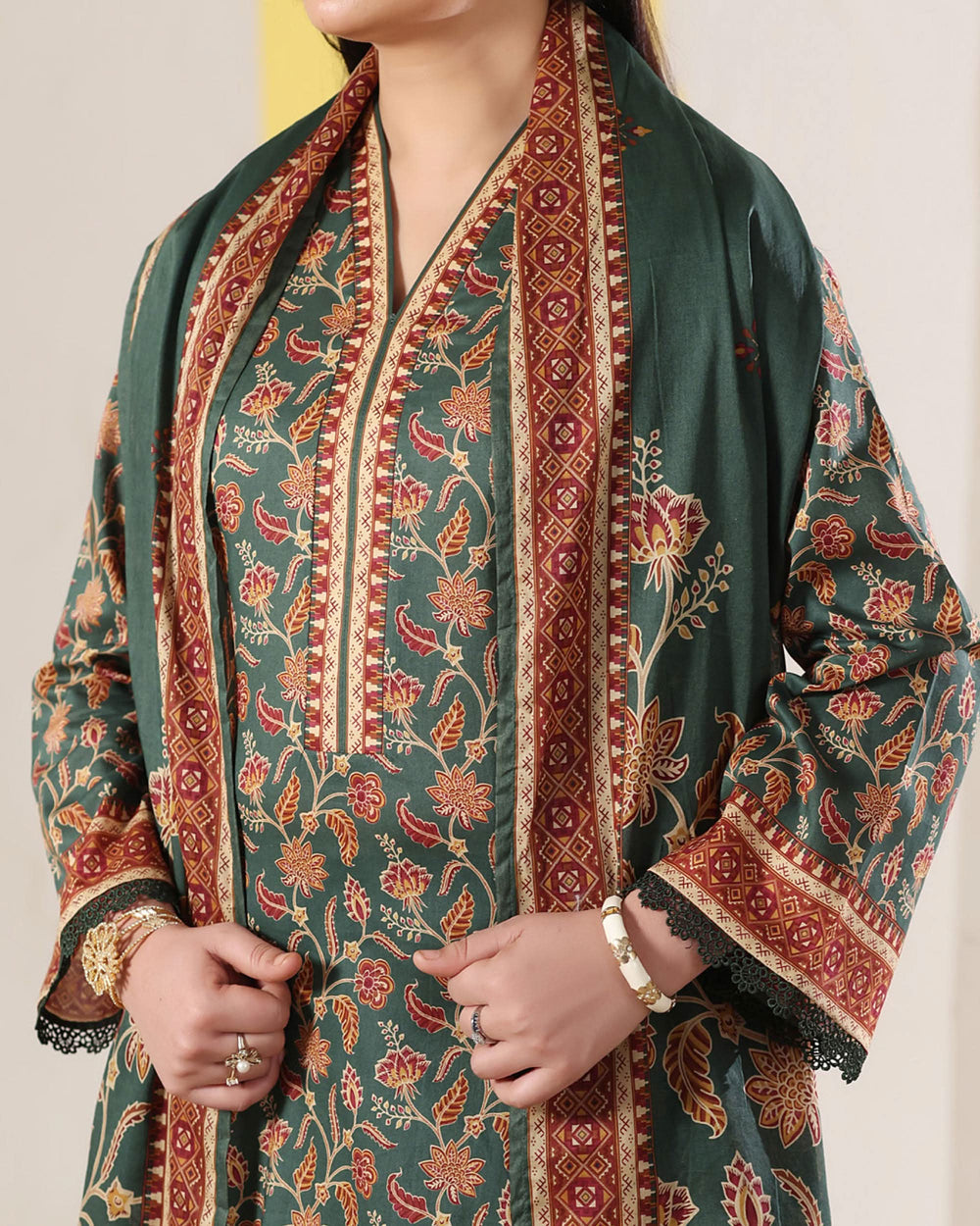 DAMAN Exclusive Lawn Printed 3-Piece Suit By VS Textile V-4, Women, 3Pcs Shalwar Suit, Chase Value, Chase Value