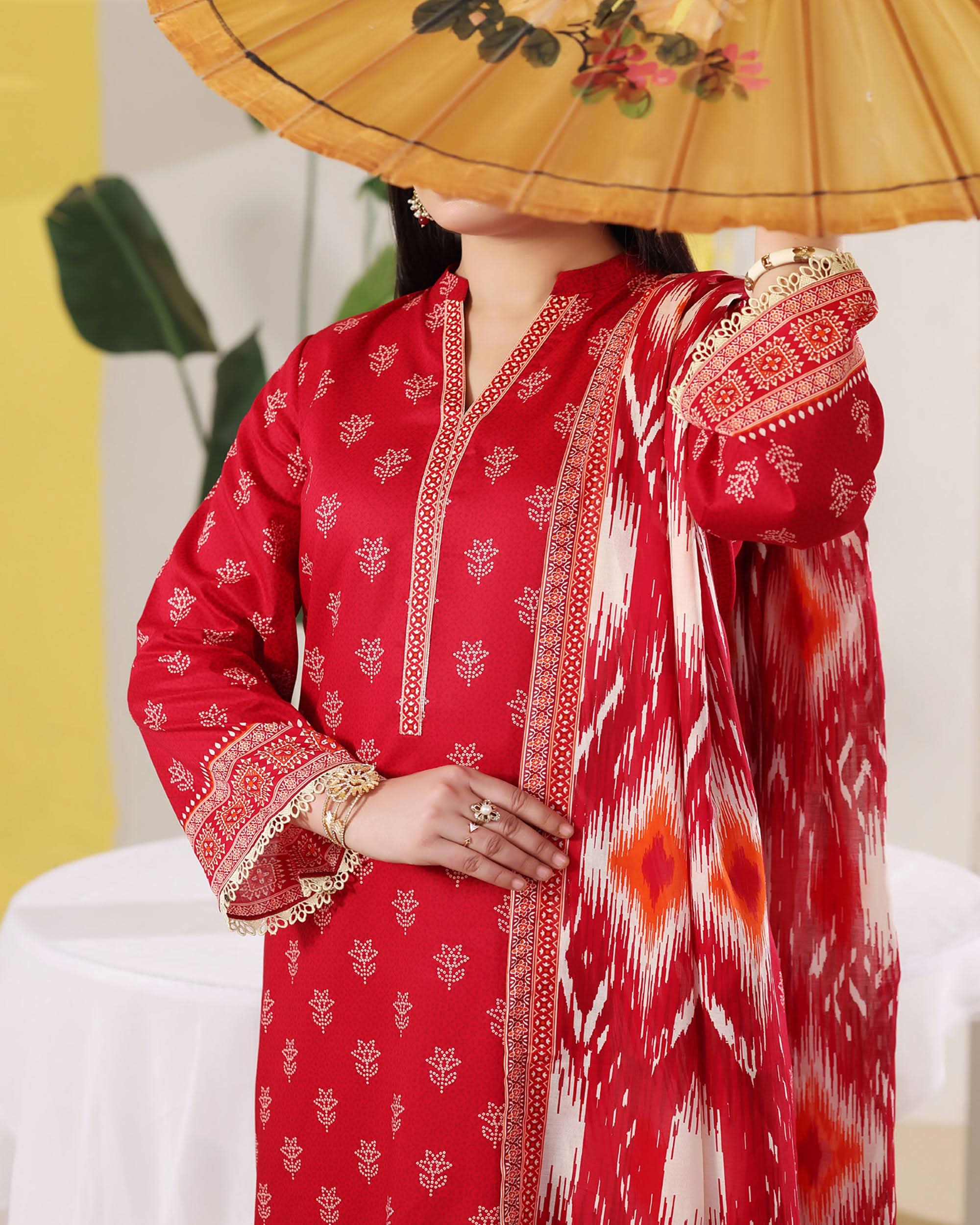 DAMAN Exclusive Lawn Printed 3-Piece Suit By VS Textile V-4, Women, 3Pcs Shalwar Suit, Chase Value, Chase Value