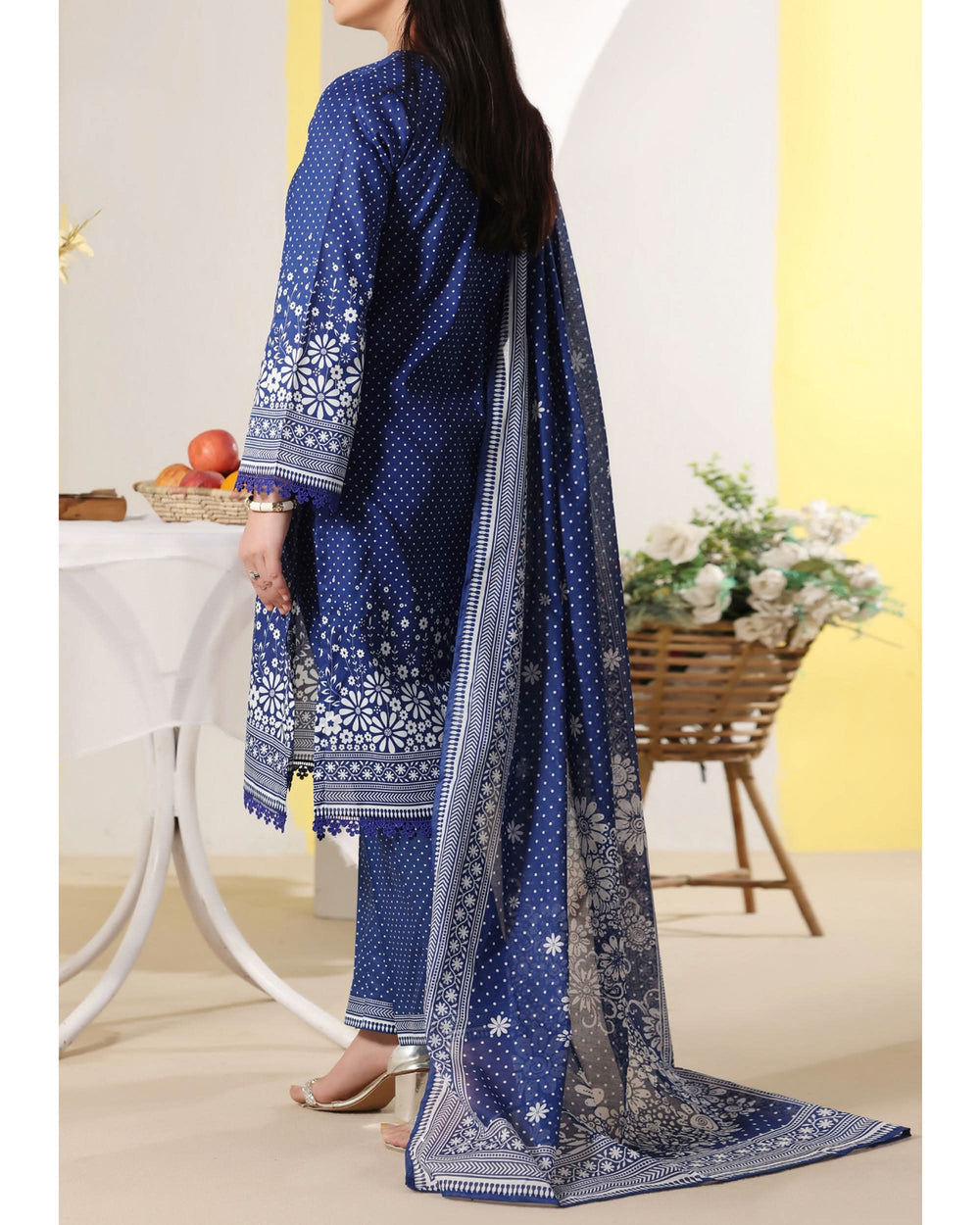 DAMAN Exclusive Lawn Printed 3-Piece Suit By VS Textile V-4, Women, 3Pcs Shalwar Suit, Chase Value, Chase Value