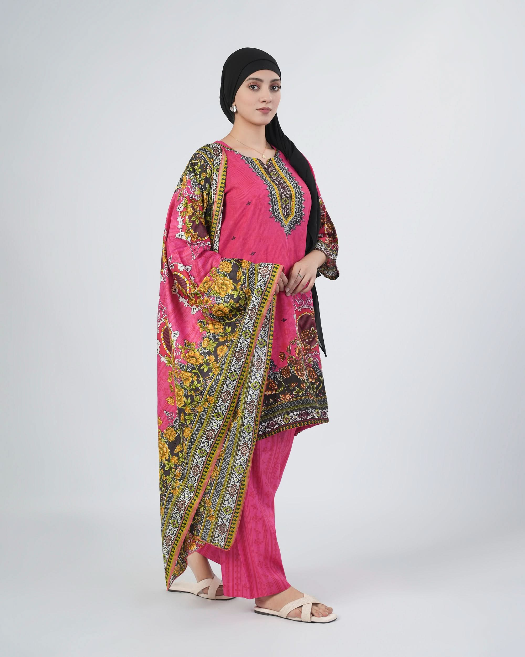 Shahzaib Gull Gee Printed 3-Pcs Suit, Women, 3Pcs Shalwar Suit, Chase Value, Chase Value