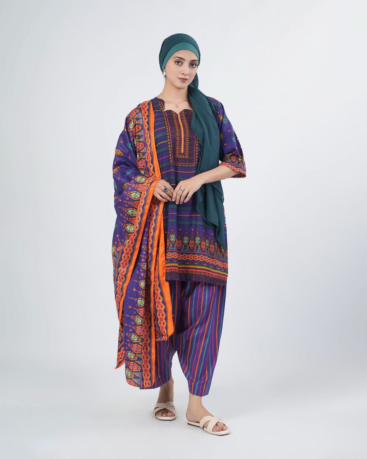 Shahzaib Gull Gee Printed 3-Pcs Suit, Women, 3Pcs Shalwar Suit, Chase Value, Chase Value
