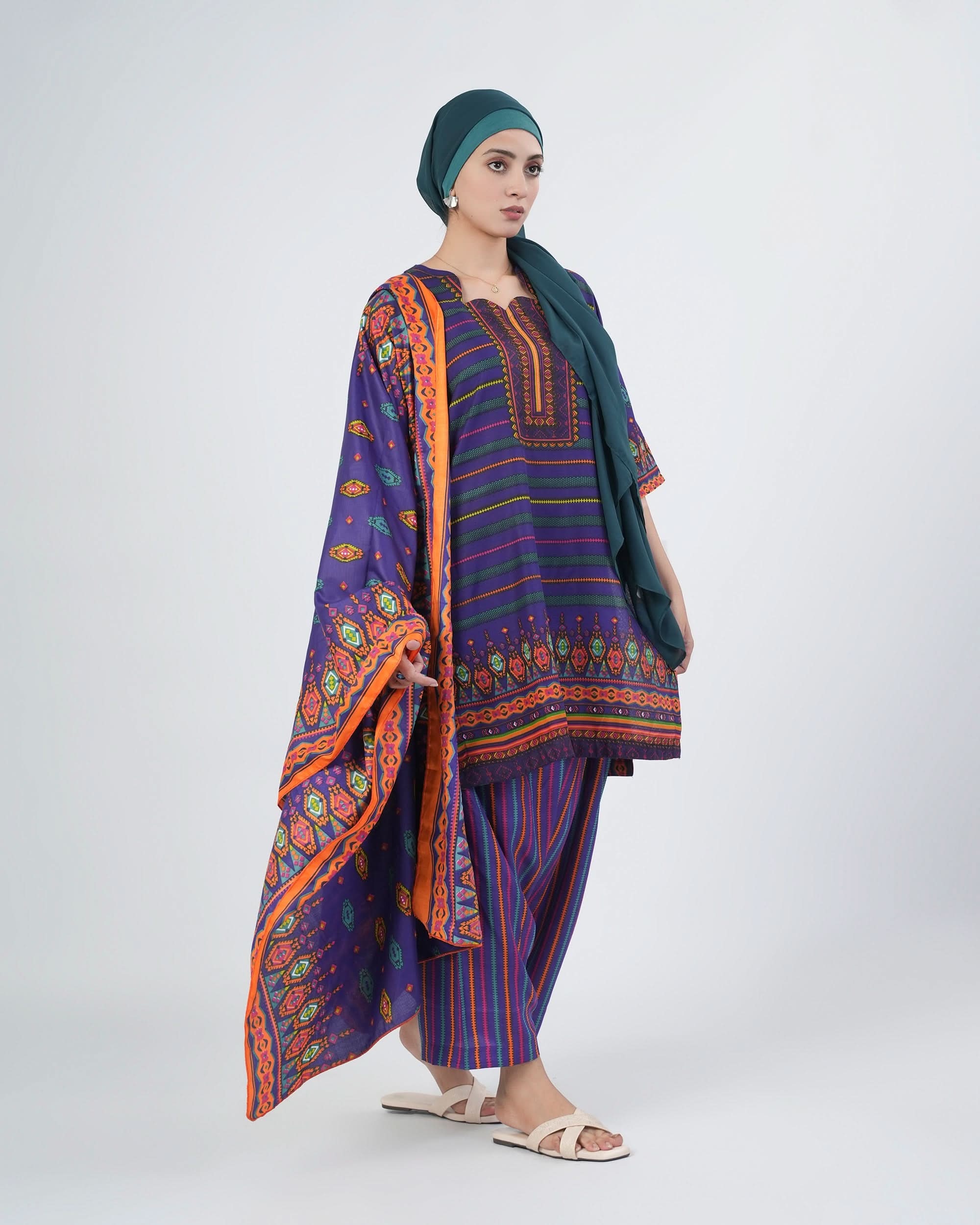 Shahzaib Gull Gee Printed 3-Pcs Suit, Women, 3Pcs Shalwar Suit, Chase Value, Chase Value