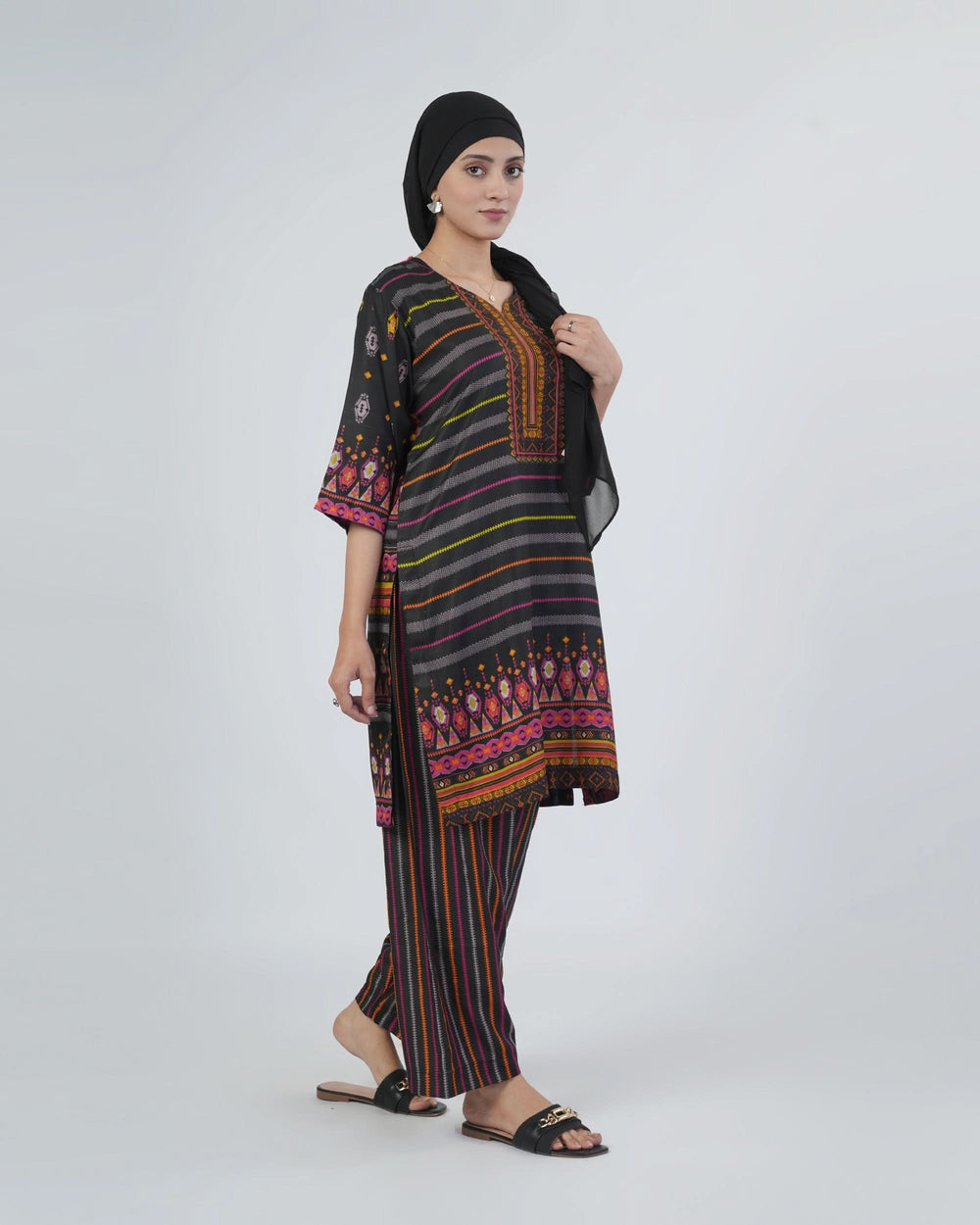 Shahzaib Gull Gee Printed 3-Pcs Suit, Women, 3Pcs Shalwar Suit, Chase Value, Chase Value