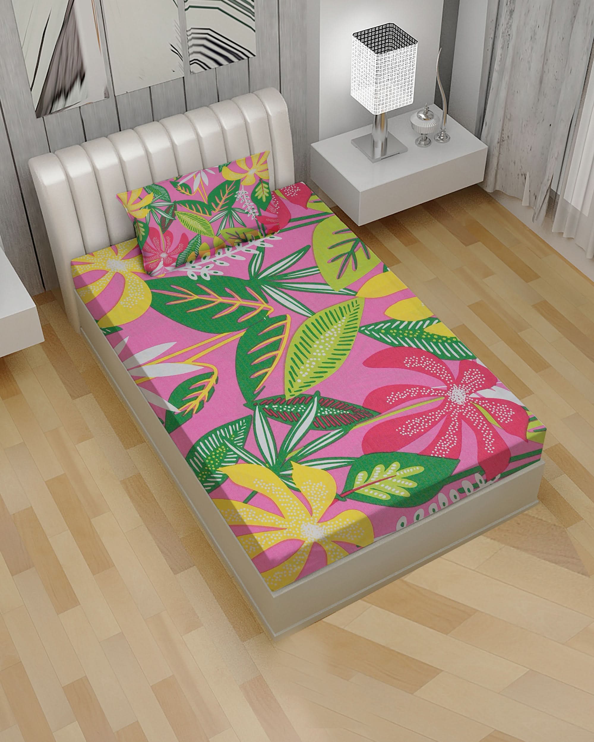 2-Piece Single Bedsheet Set, Single Size Bed Sheet, Chase Value, Chase Value
