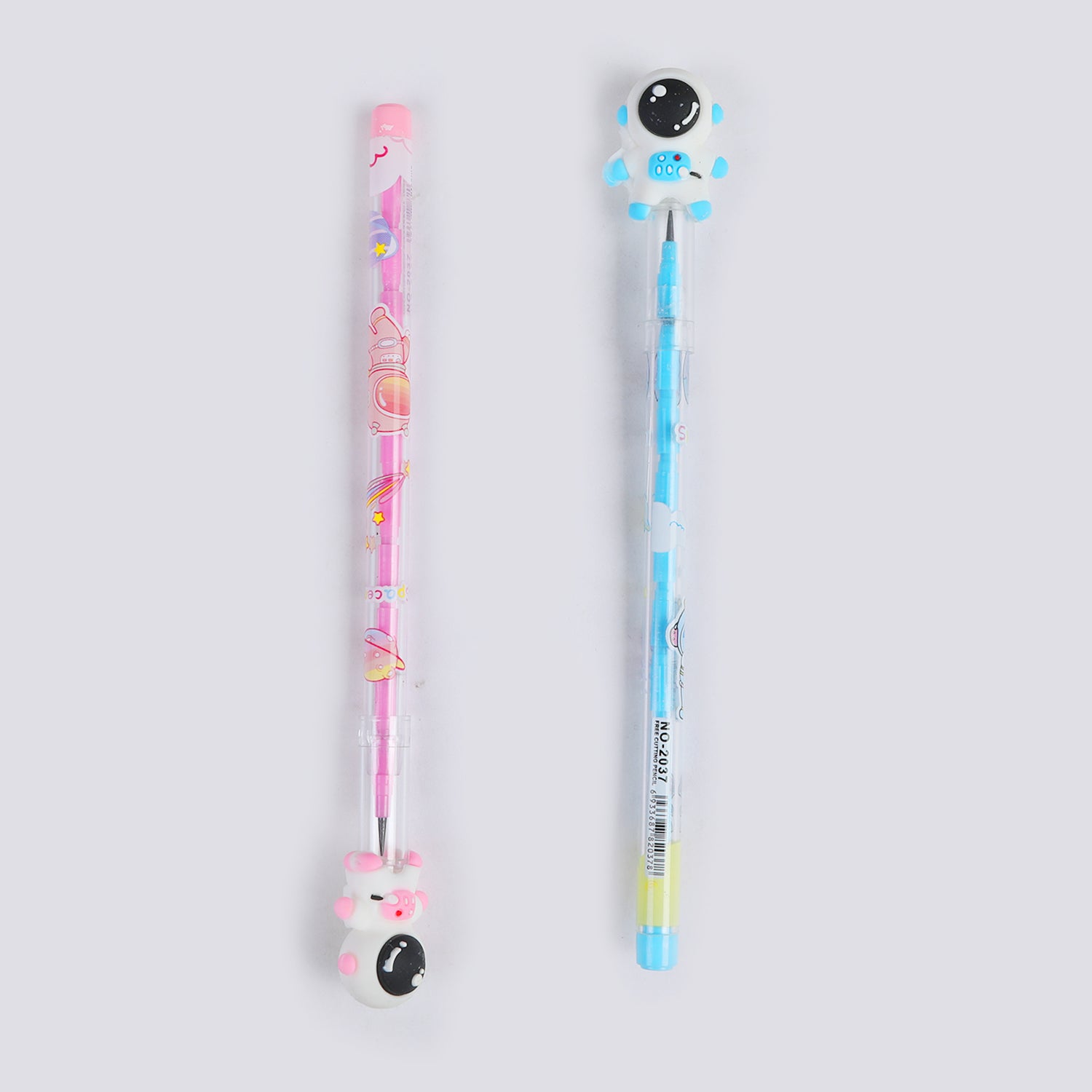 Bullet Pencil With Cartoon Character Eraser 2Pcs, Stationery Supplies, Chase Value, Chase Value
