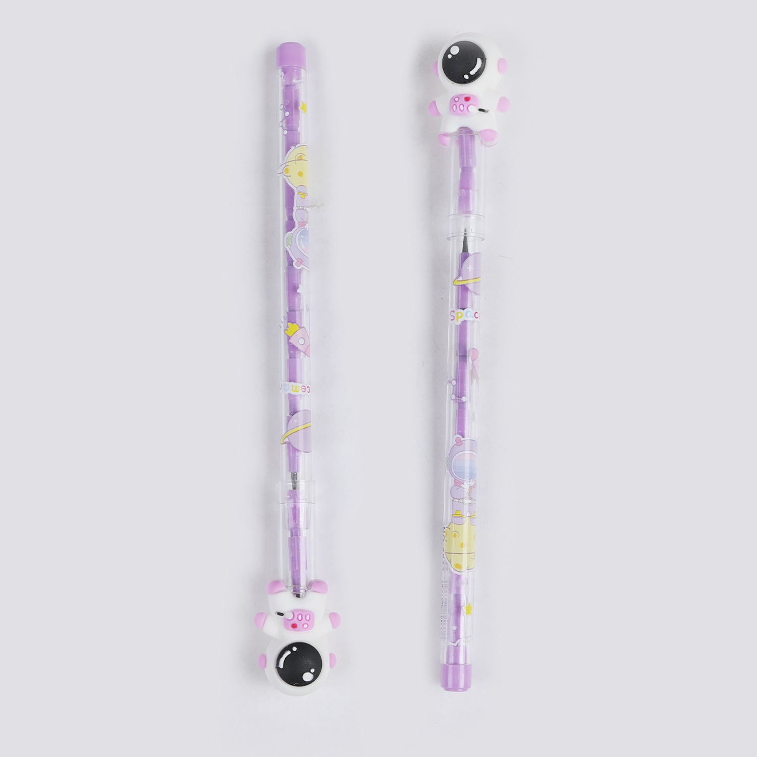 Bullet Pencil With Cartoon Character Eraser 2Pcs, Stationery Supplies, Chase Value, Chase Value