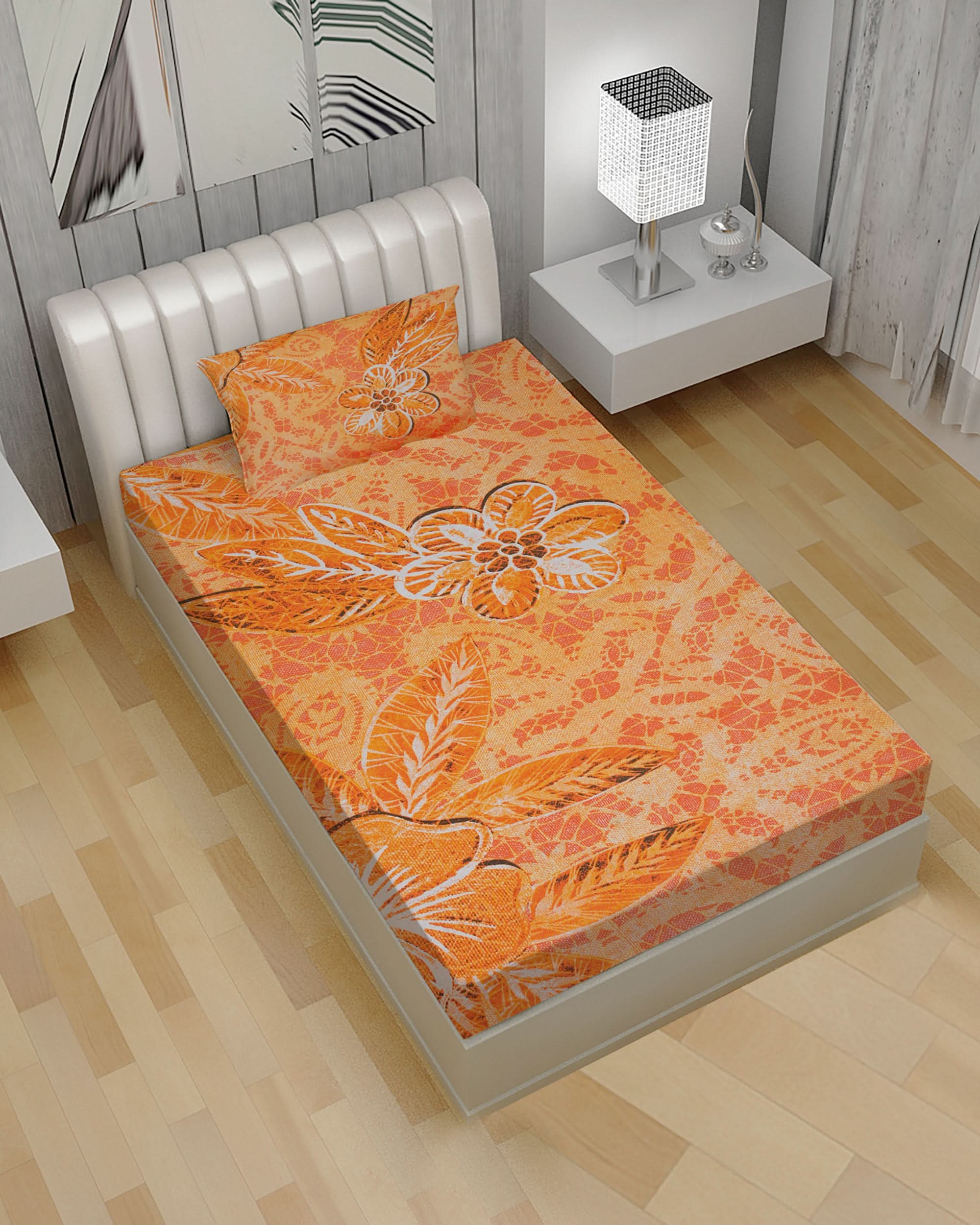 2-Piece Single Bedsheet Set, Single Size Bed Sheet, Chase Value, Chase Value