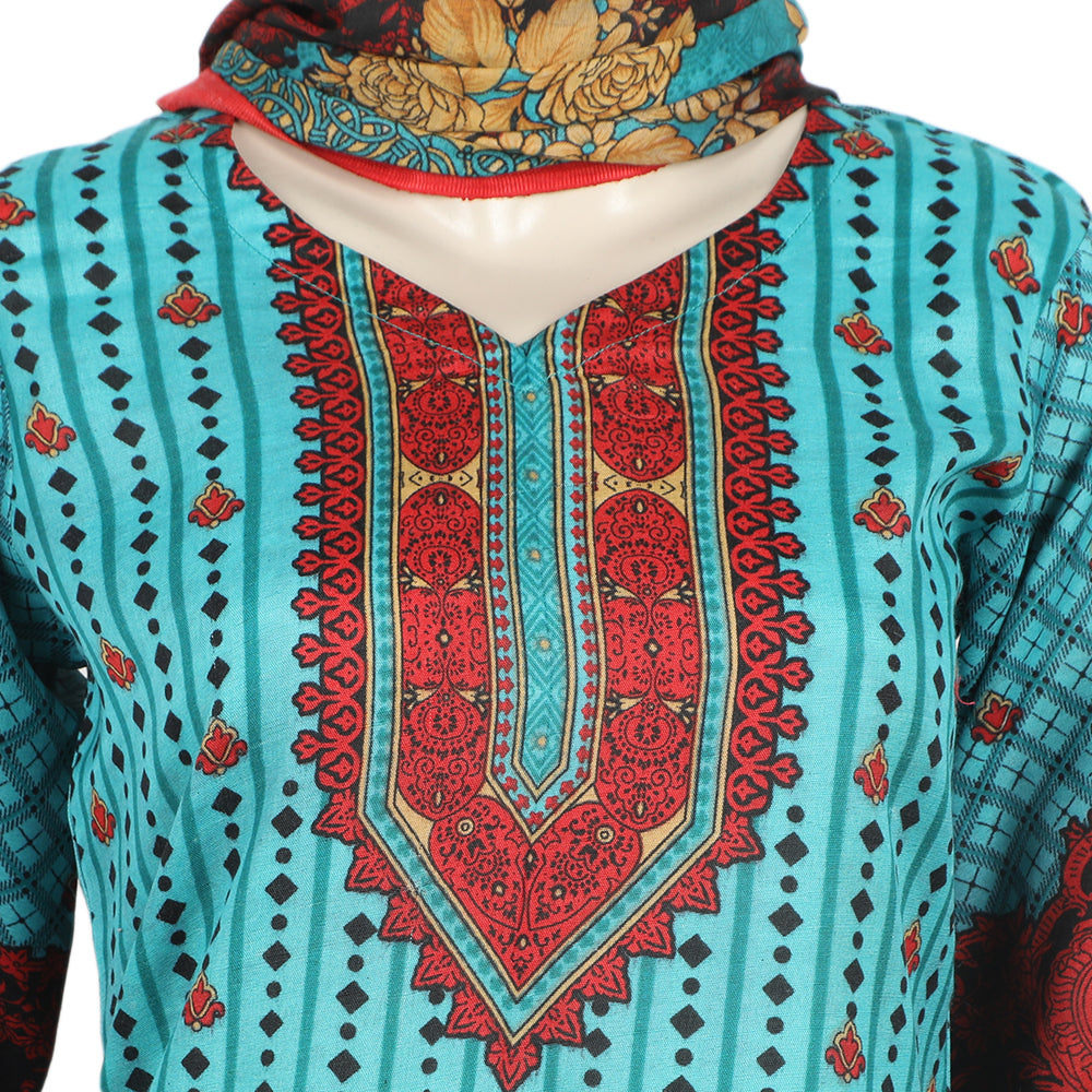 Women's Wash & Wear Unstitched 3pcs Suit - A28, Women, 3Pcs Shalwar Suit, Chase Value, Chase Value