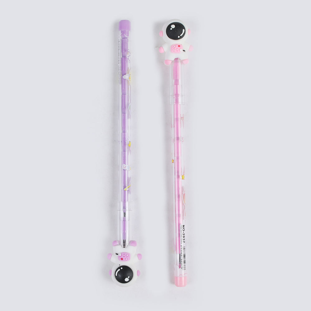 Bullet Pencil With Cartoon Character Eraser 2Pcs, Stationery Supplies, Chase Value, Chase Value