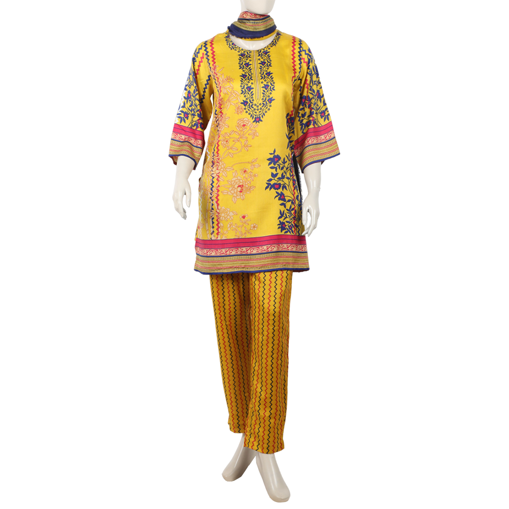 Women's Wash & Wear Unstitched 3pcs Suit - A29, Women, 3Pcs Shalwar Suit, Chase Value, Chase Value